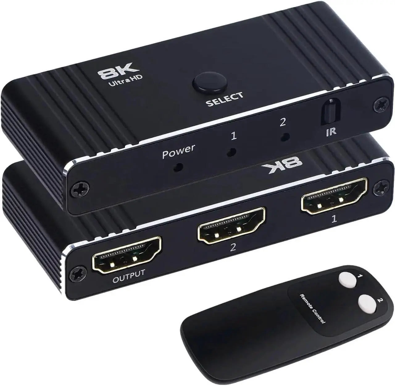 2-Port Bidirectional HDMI Switch 4K@120Hz, VRR, Dynamic HDR, HDCP 2.3 (2-in-1 Out/1-in-2 Out)