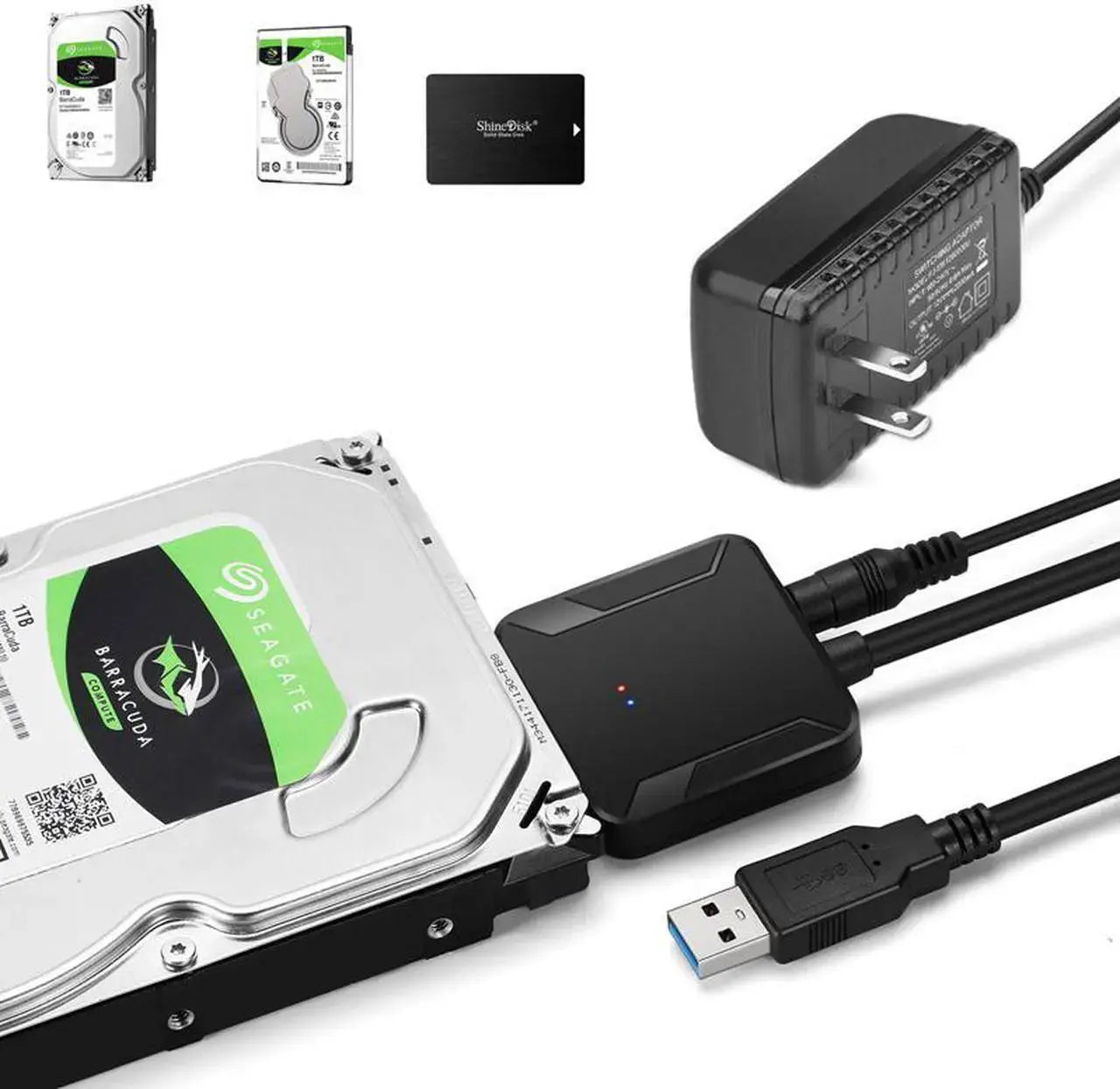 USB 3.0 to SATA III Hard Drive Adapter Cable