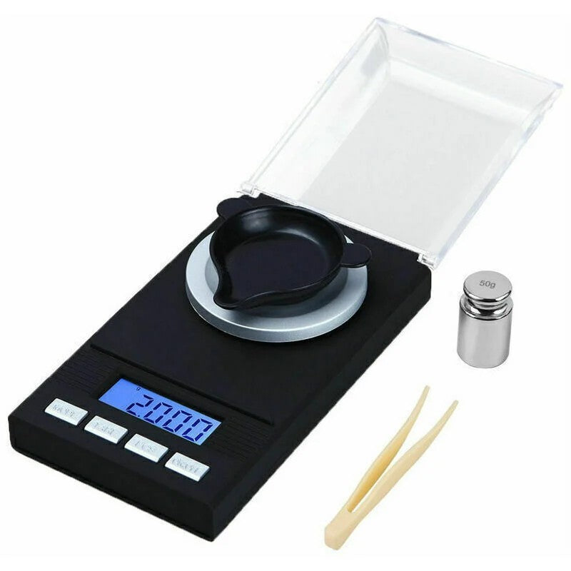 High Precision Digital Food Scale 0.001g 50g - Multifunctional Pocket Scale for Kitchen, Jewelry, BBQ
