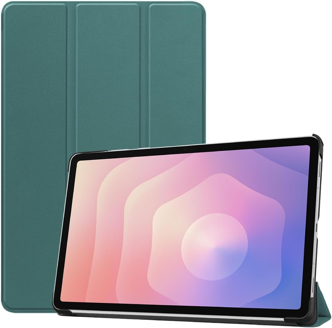 Case for Samsung Galaxy Tab S11 2025 11", Tri-Fold, Premium PU, Full Protection Green
