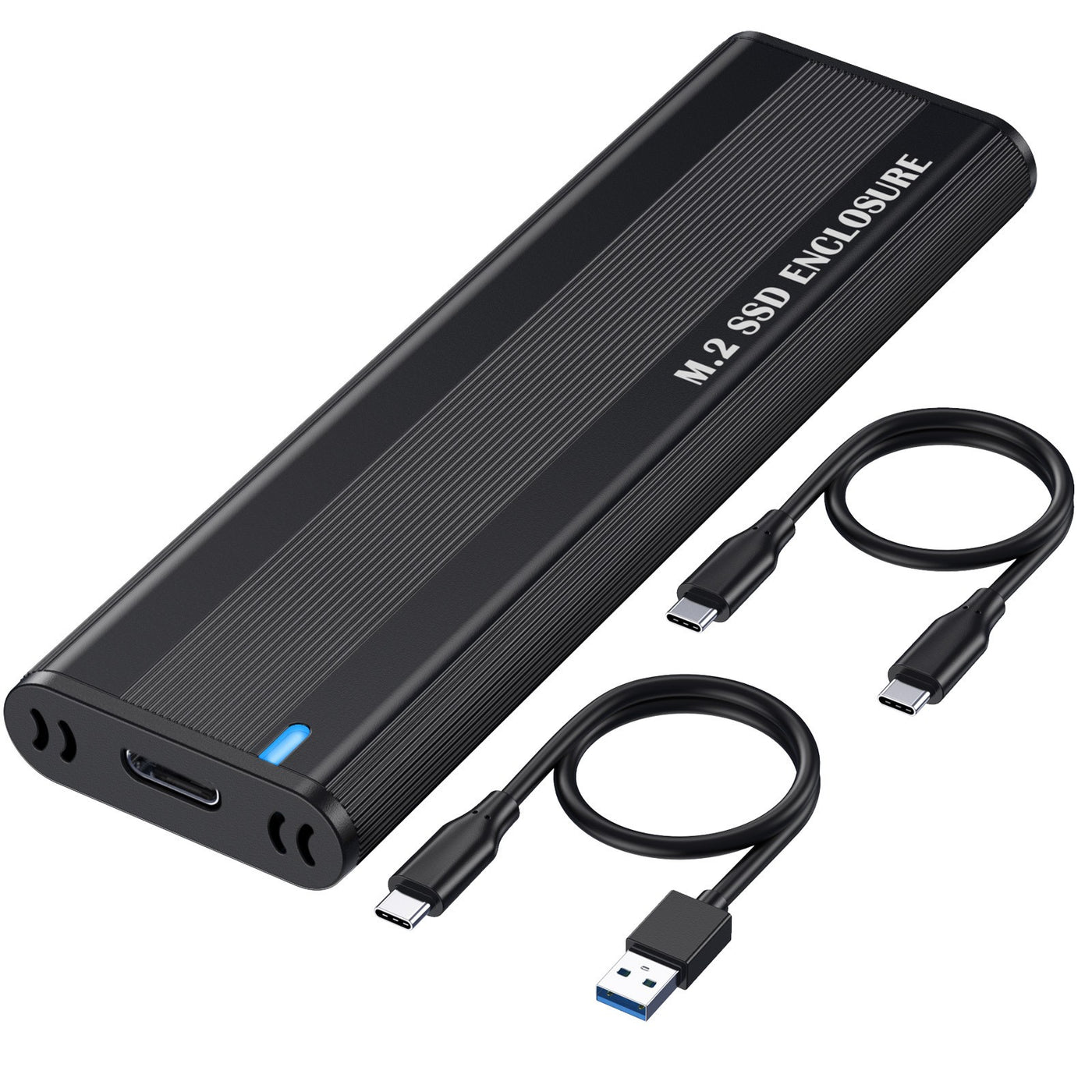 M.2 NVMe External SSD Enclosure, Tool-Free, PCIe Dual Protocol, Type-C