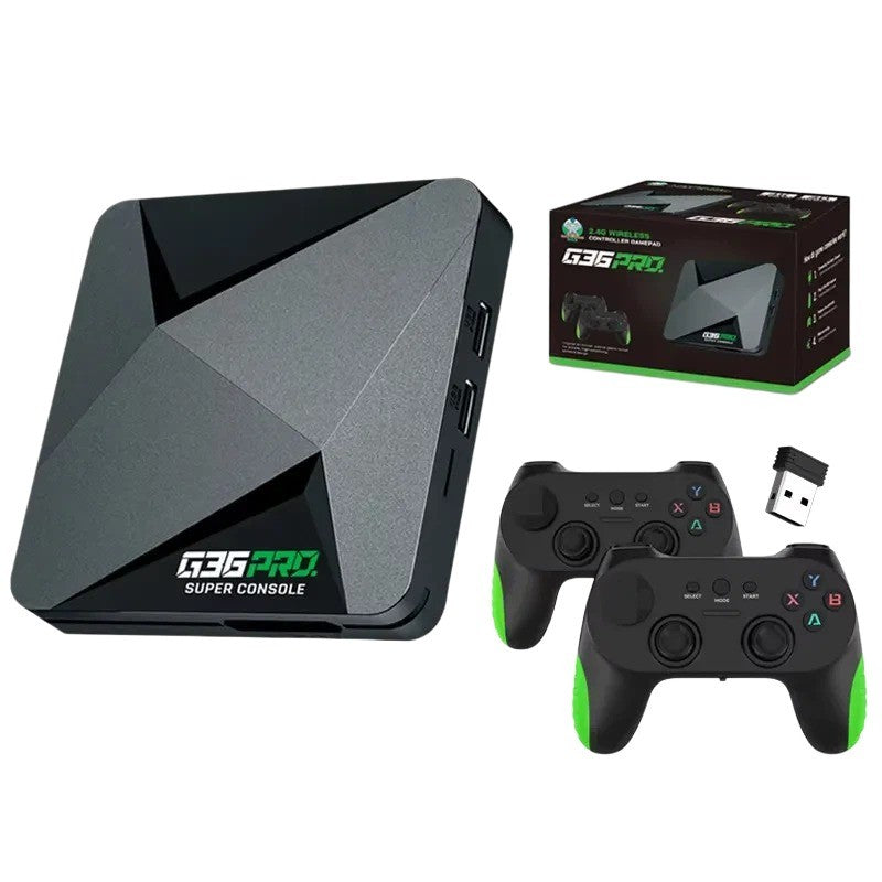 Retro Game Console 64GB, J G36 PRO, 4K Support, with Wireless Controller, for TV
