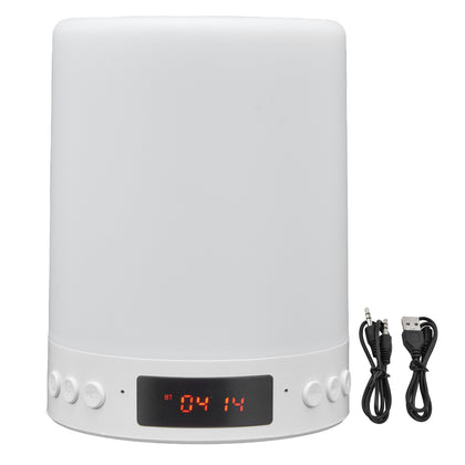 Portable Bluetooth Night Light Speaker, Colorful Pattern, 3 Speed Dimming, Bedside Table Lamp