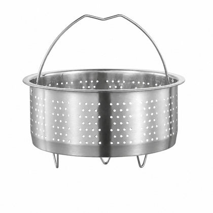 Stainless Steel Steamer Basket with Handle, for Corn Vegetables Eggs