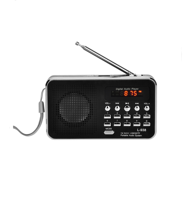 SlowMoose Portable Digital Audio Player With FM Radio