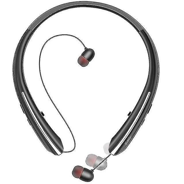 SlowMoose HBS900 Neckband Bluetooth Headphones Silver Black