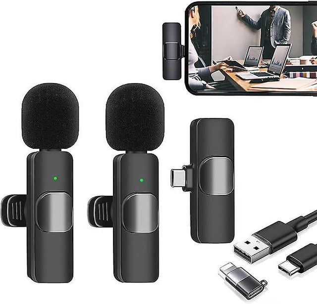 SlowMoose Wireless Lavalier Microphone For iPhone iOS Android