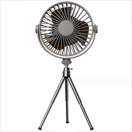 SlowMoose 2000mAh Portable Pedestal Desk Fan Grey