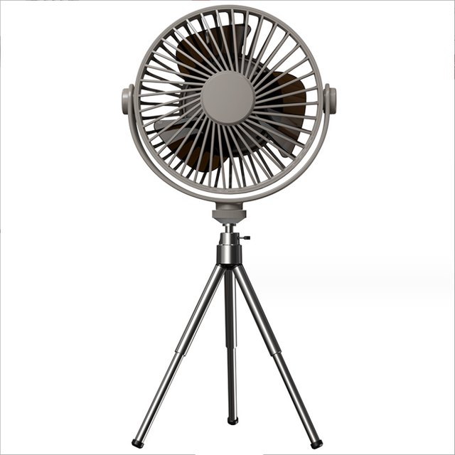 SlowMoose 2000mAh Portable Pedestal Desk Fan Grey