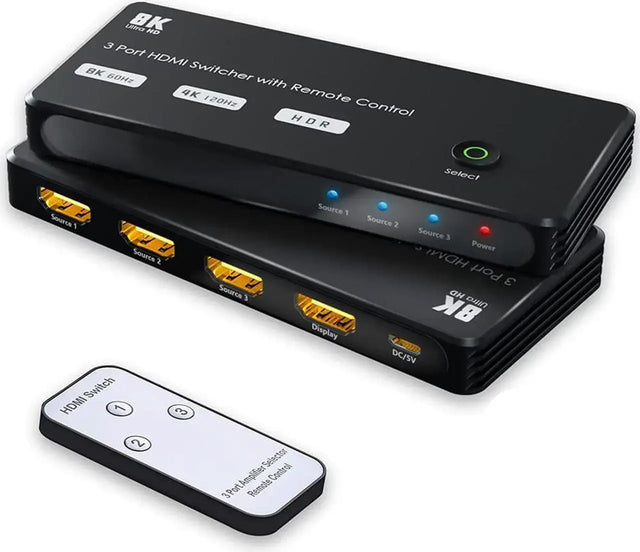 HDMI 2.1 Bi-Directional Switch 2x1/1x2, 8K@60Hz, 4K@120Hz, 48Gbps
