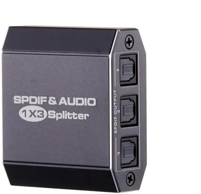 1x3 Optical TOSLINK SPDIF Digital Audio Splitter, 1 Input 3 Output, Supports DTS, AC3 and LPCM