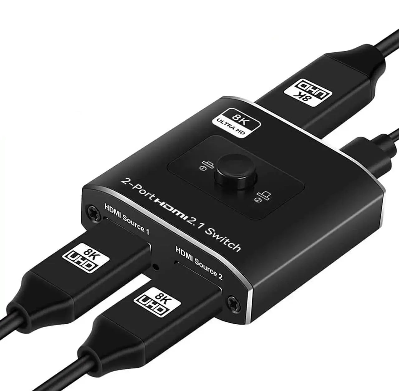 OZJ3 2x2 HDMI Matrix Switch, 2 Input 2 Output, 4K 60Hz HDR, HDMI 2.0b, HDCP 1.4, IR Remote