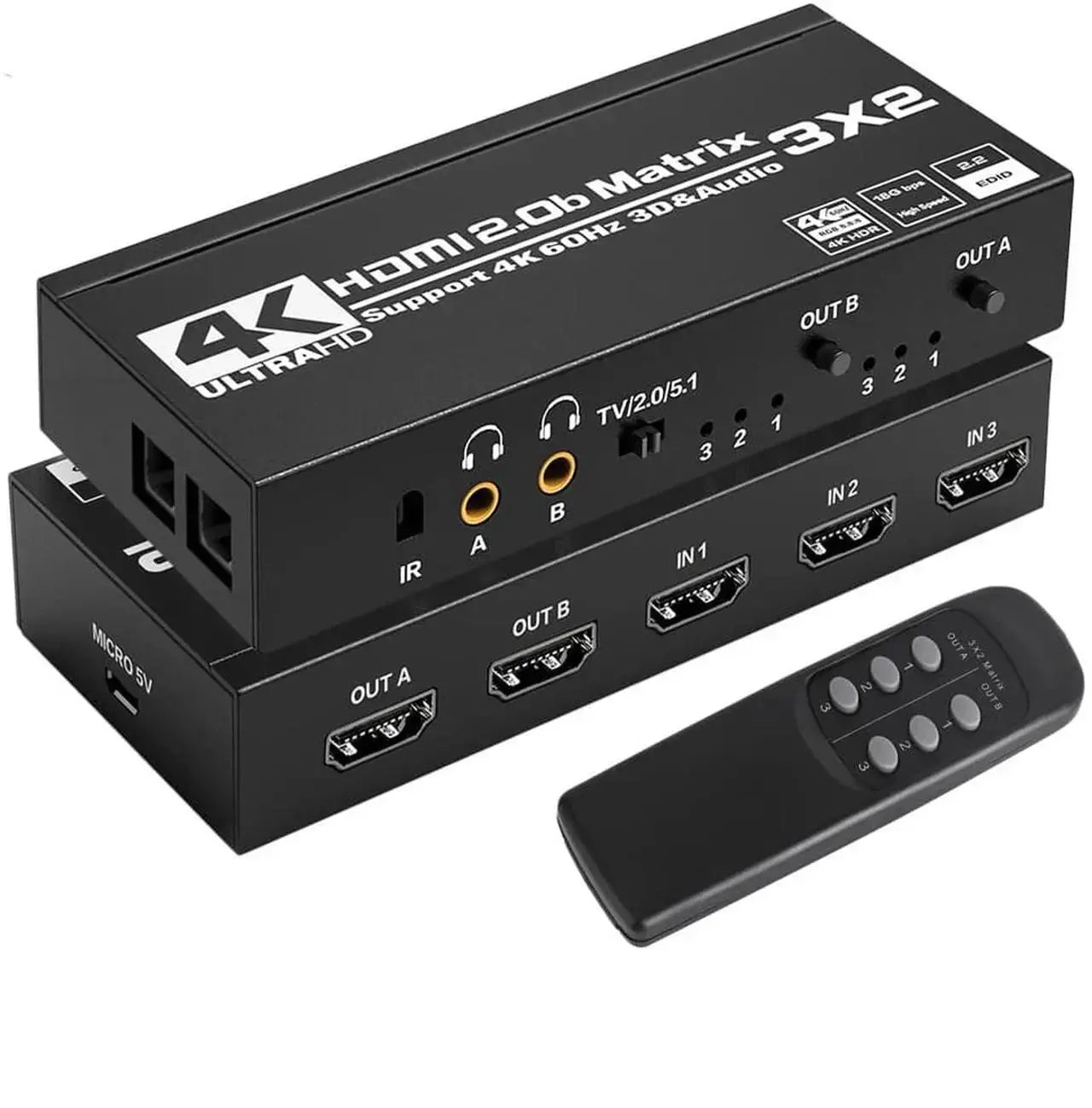RJ45 Ethernet Splitter Adapter 1 to 2 Female Ports USB Powered Dual-Port Simultaneous Connection for Cat6/Cat7