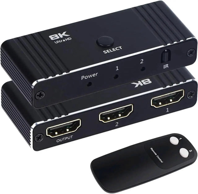 2-Port Bidirectional HDMI Switch 4K@120Hz, VRR, Dynamic HDR, HDCP 2.3 (2-in-1 Out/1-in-2 Out)