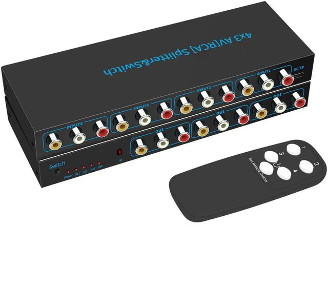 3x2 HDMI Matrix Switch 4K 60Hz 18Gbps Ultra HD with HDCP 2.2, EDID, IR Remote