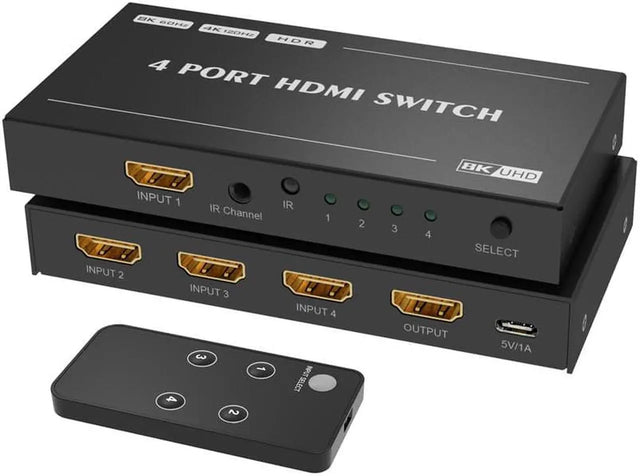 DisplayPort 2.0 Bi-Directional Switch/Splitter, 2x1 or 1x2, 16K@60Hz, 4K@240Hz