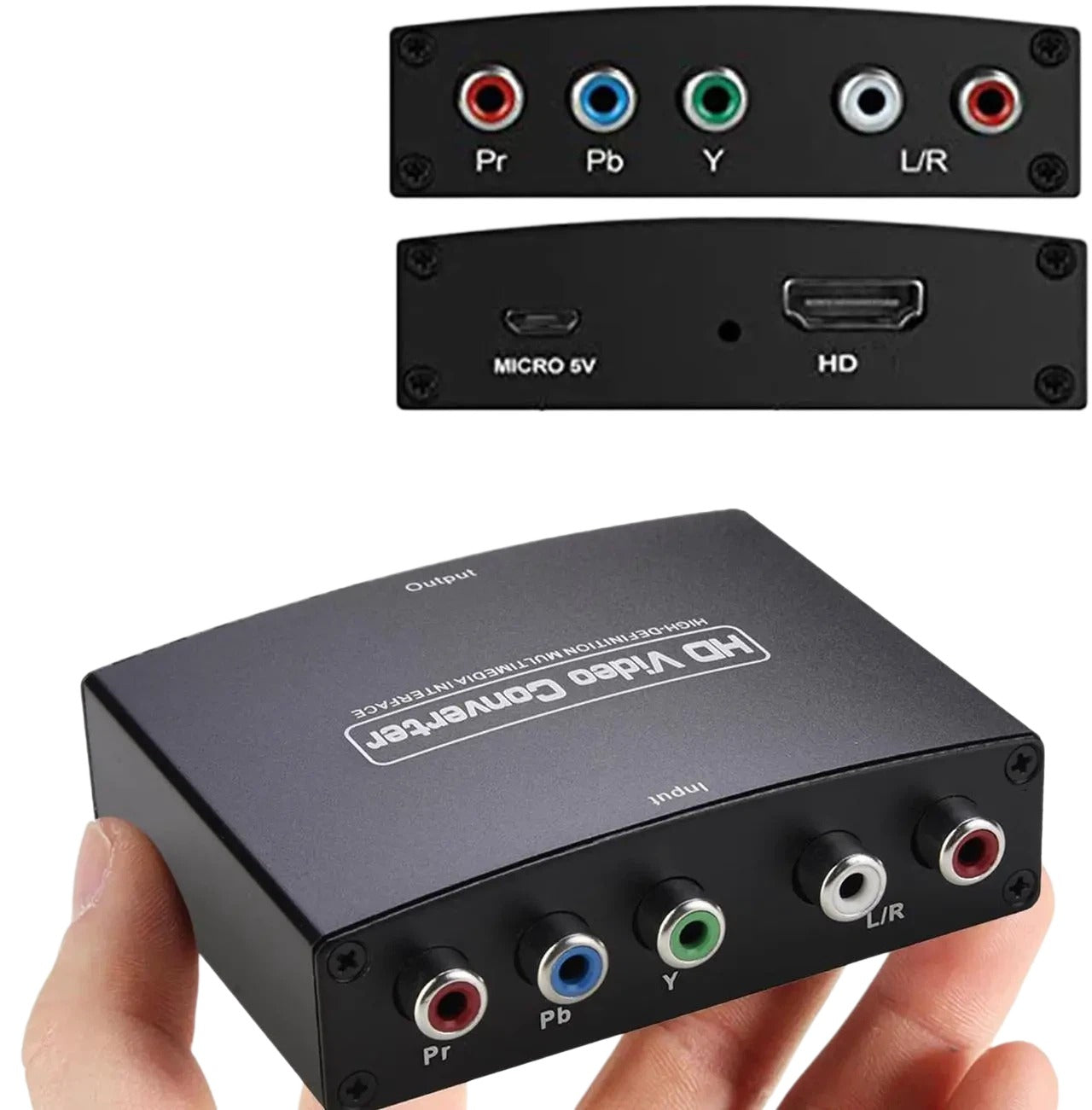 YPbPr/Component RGB to HDMI Converter with Audio, 4K HDMI 1.4 Adapter