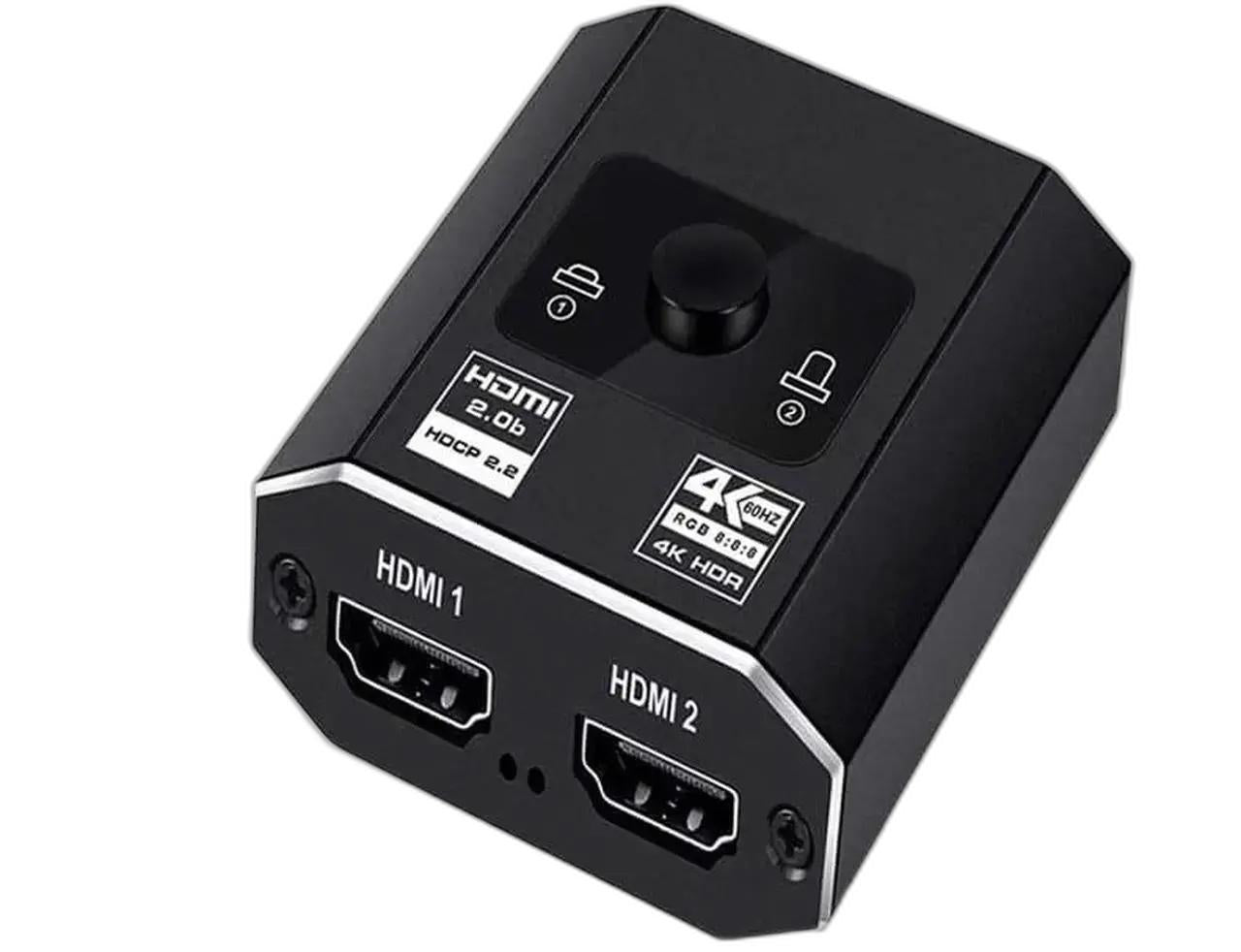 8K HDMI 2.1 Bi-Directional Switch, 48Gbps 2x1/1x2 Splitter, 8K@60Hz 4K@120Hz
