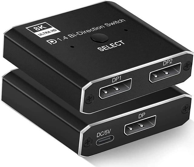 HDMI 2.1 Bi-Directional Switch 2x1/1x2, 8K@60Hz 4K@120Hz Adapter