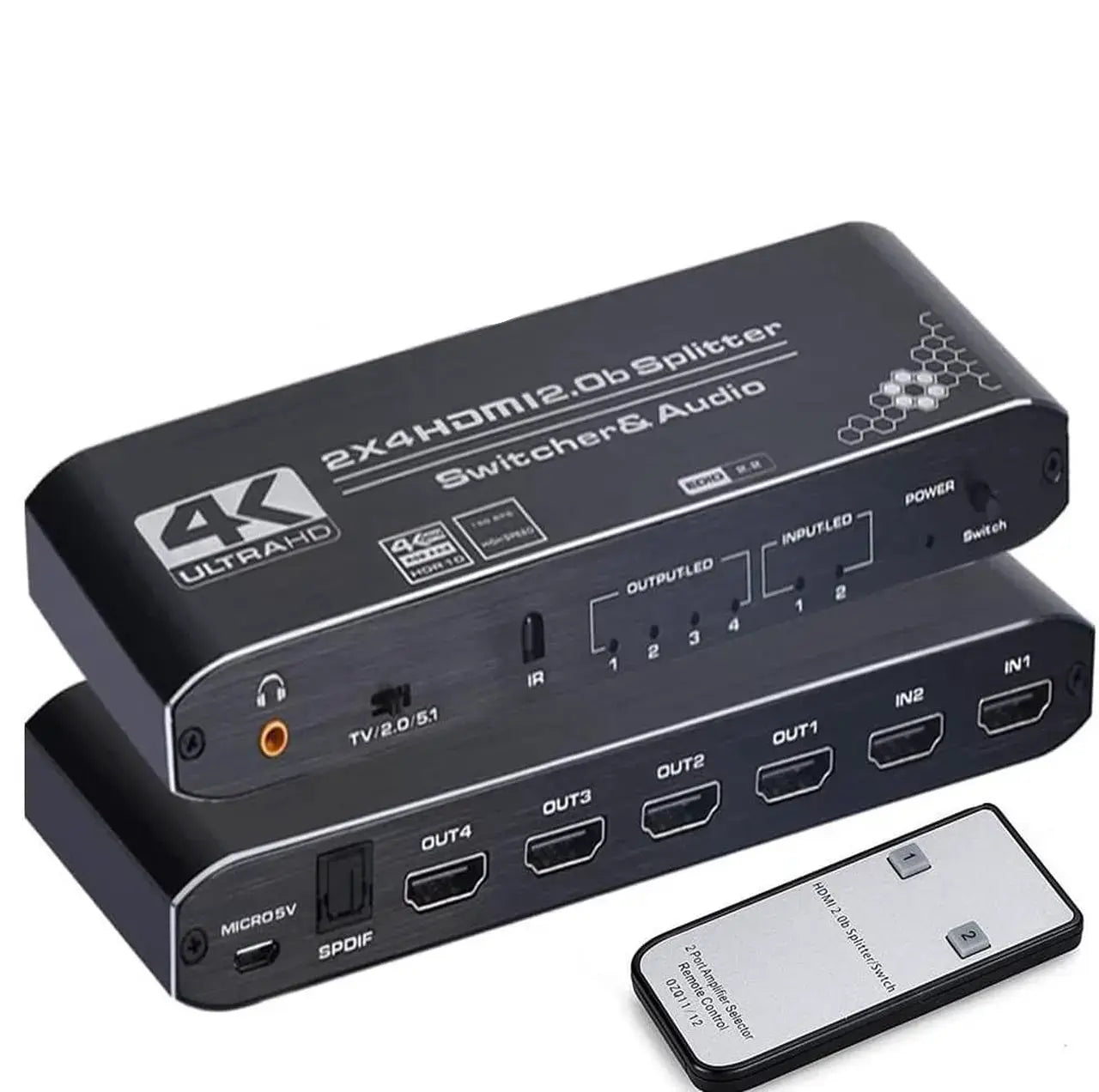 4x3 VGA Video Switch Box with Remote, 4 Input 3 Output Selector for PC, TV, Monitor, Projector