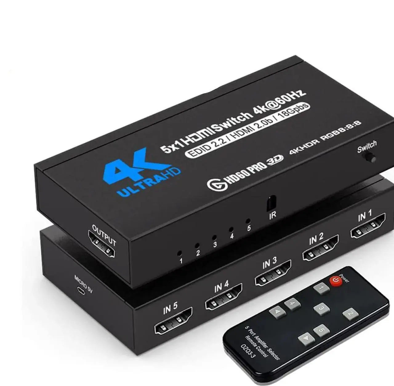 HDMI 2.1 Bi-Directional Switch, 2-in-1-Out / 1-in-2-Out, 8K@60Hz 4K@120Hz HDR, HDCP 2.3