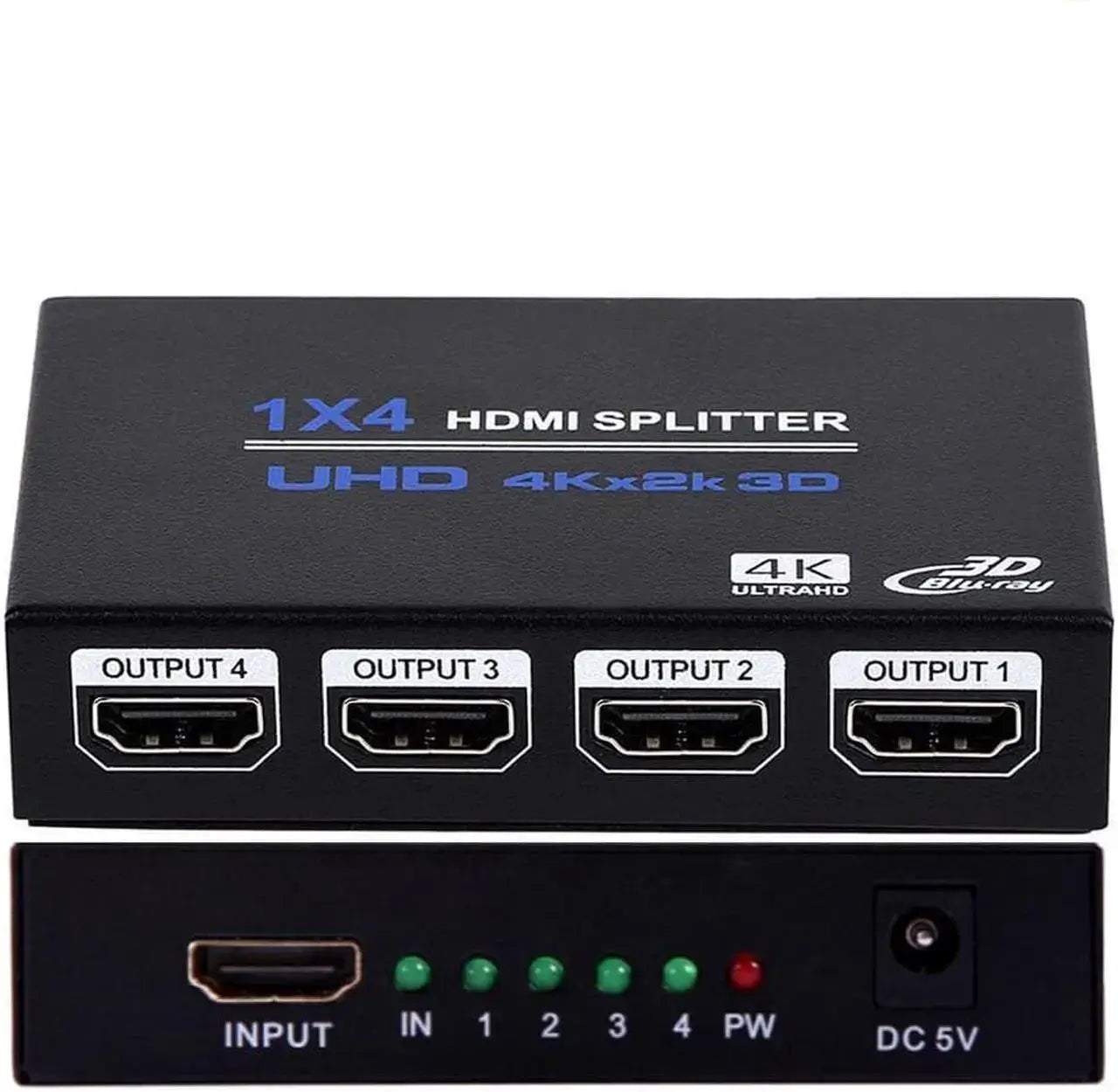3-Port HDMI Switch 4K 60Hz, 3 In 1 Out Selector with IR Remote, HDR10, Dolby Vision, HDCP 2.2, 18.5Gbps, 3D
