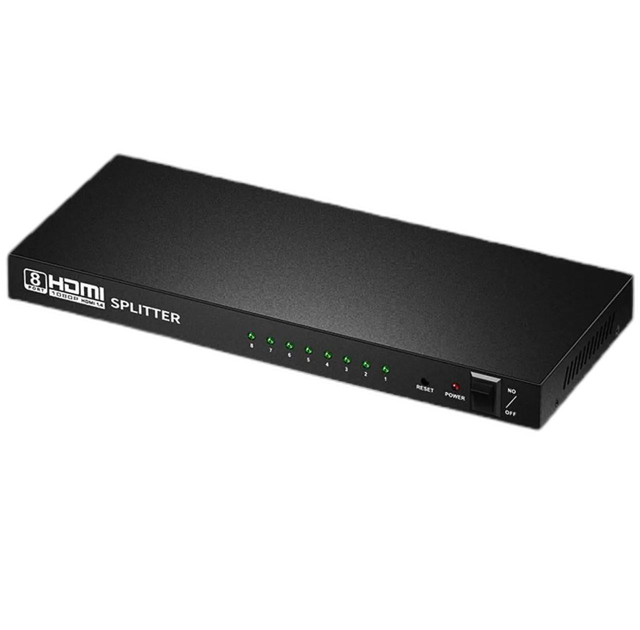 HDMI Splitter 1x8 8-Port 1 in 8 Out - Full HD 1080p 3D HDMI 1.3