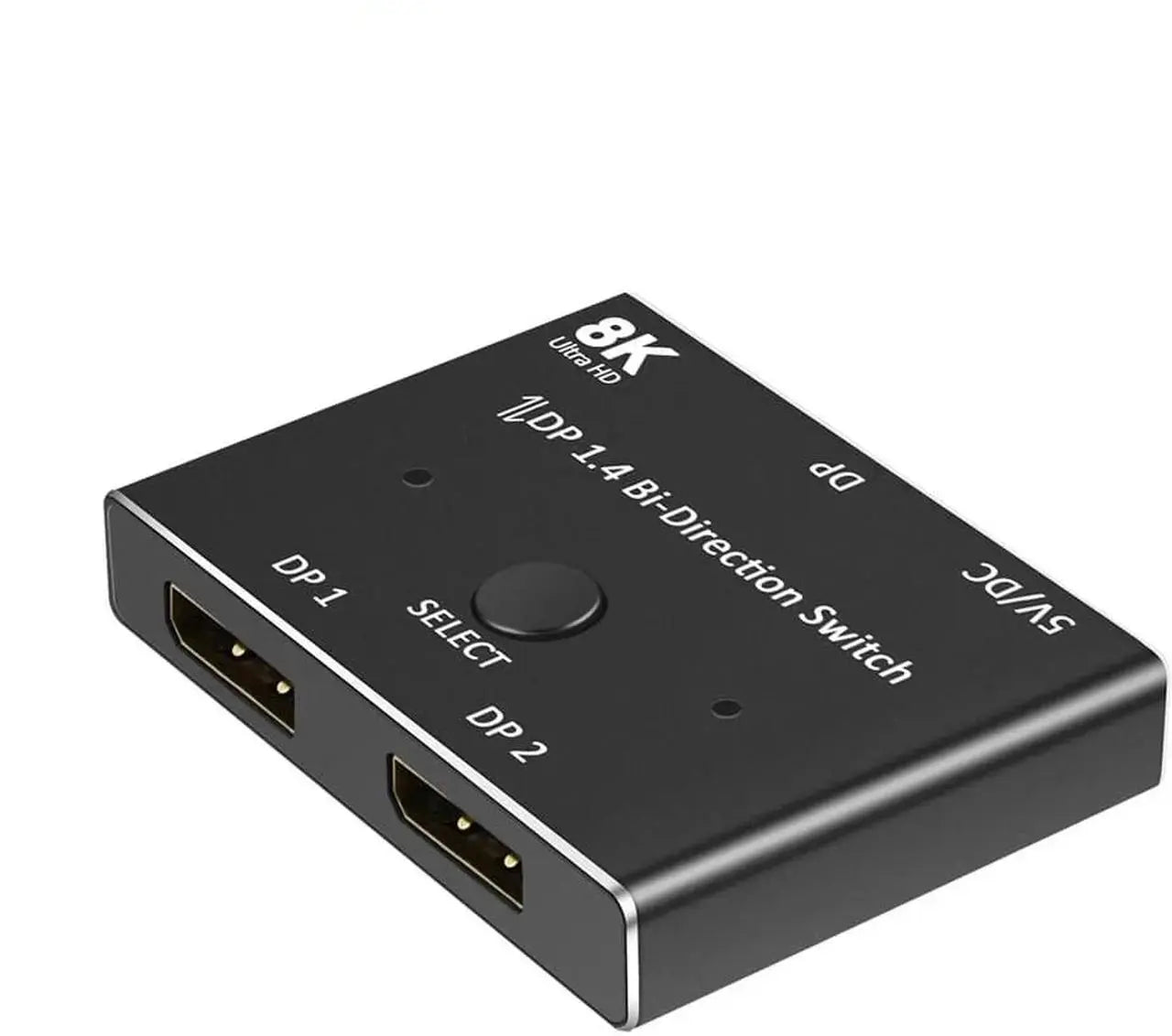 Bidirectional DisplayPort Switch Adapter - DP 1.4, 8K@60Hz, 5K@60Hz, 4K@120Hz
