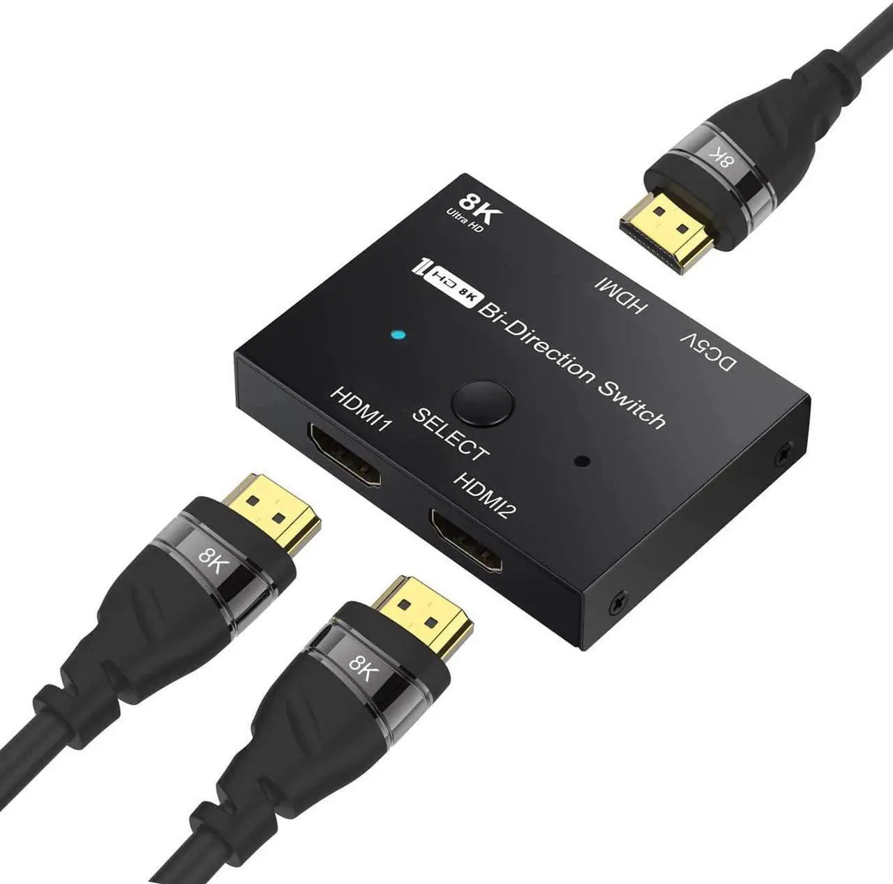 Gigabit Ethernet Splitter 1-to-3, 1000Mbps LAN Adapter with USB Power Cable, Supports Cat5/5e/6/7/8 Cables, for 3 Devices