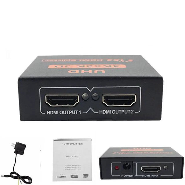 USB-C Dual HDMI Adapter 4K@60Hz with Power Delivery and 3.5mm Audio Jack, Compatible with HP, Dell, Surface, and Lenovo ThinkPad Laptops