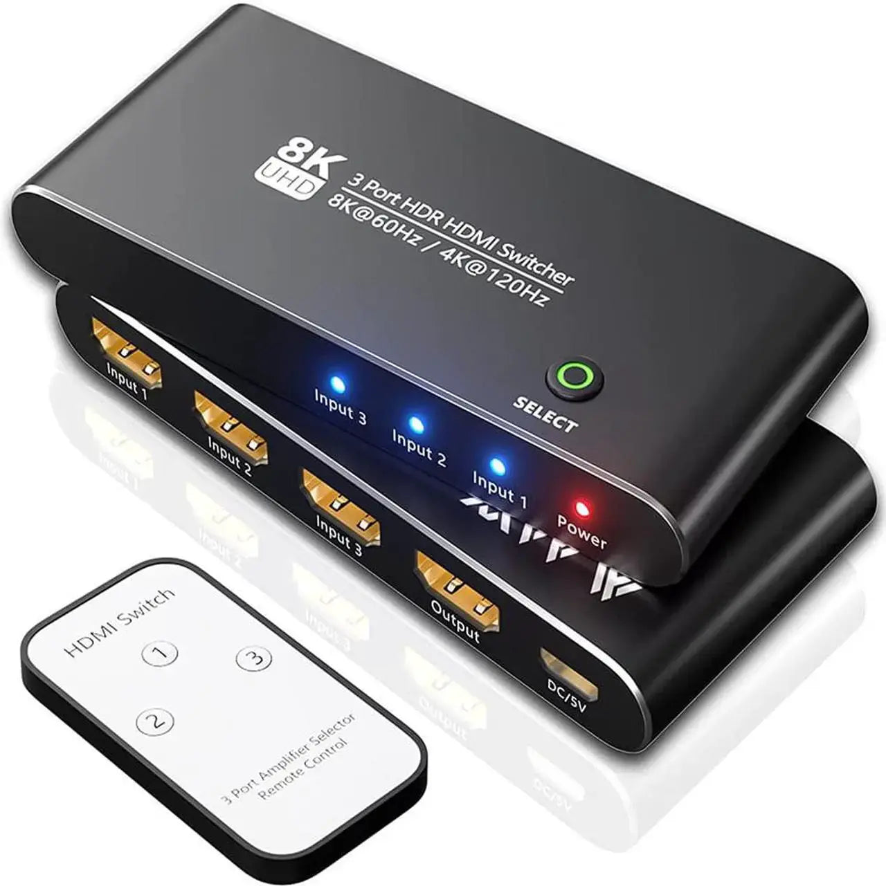 HDMI 2.0 Switch 5 in 1 Out, 4K 60Hz 18Gbps HDMI Selector