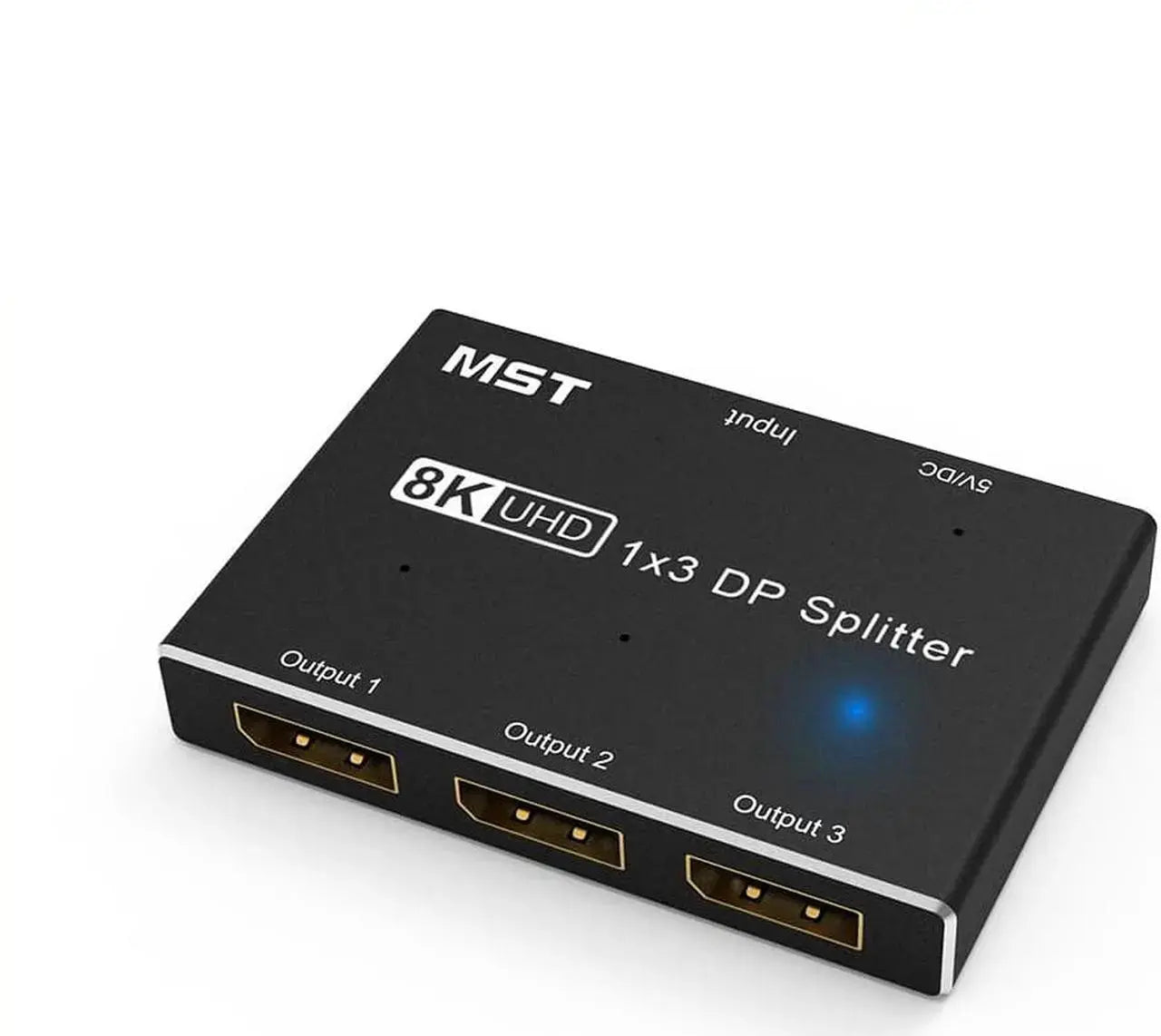 3-Port DisplayPort 1.4 Switch, 1-in-3-Out, 8K@30Hz 4K@120Hz DP Selector