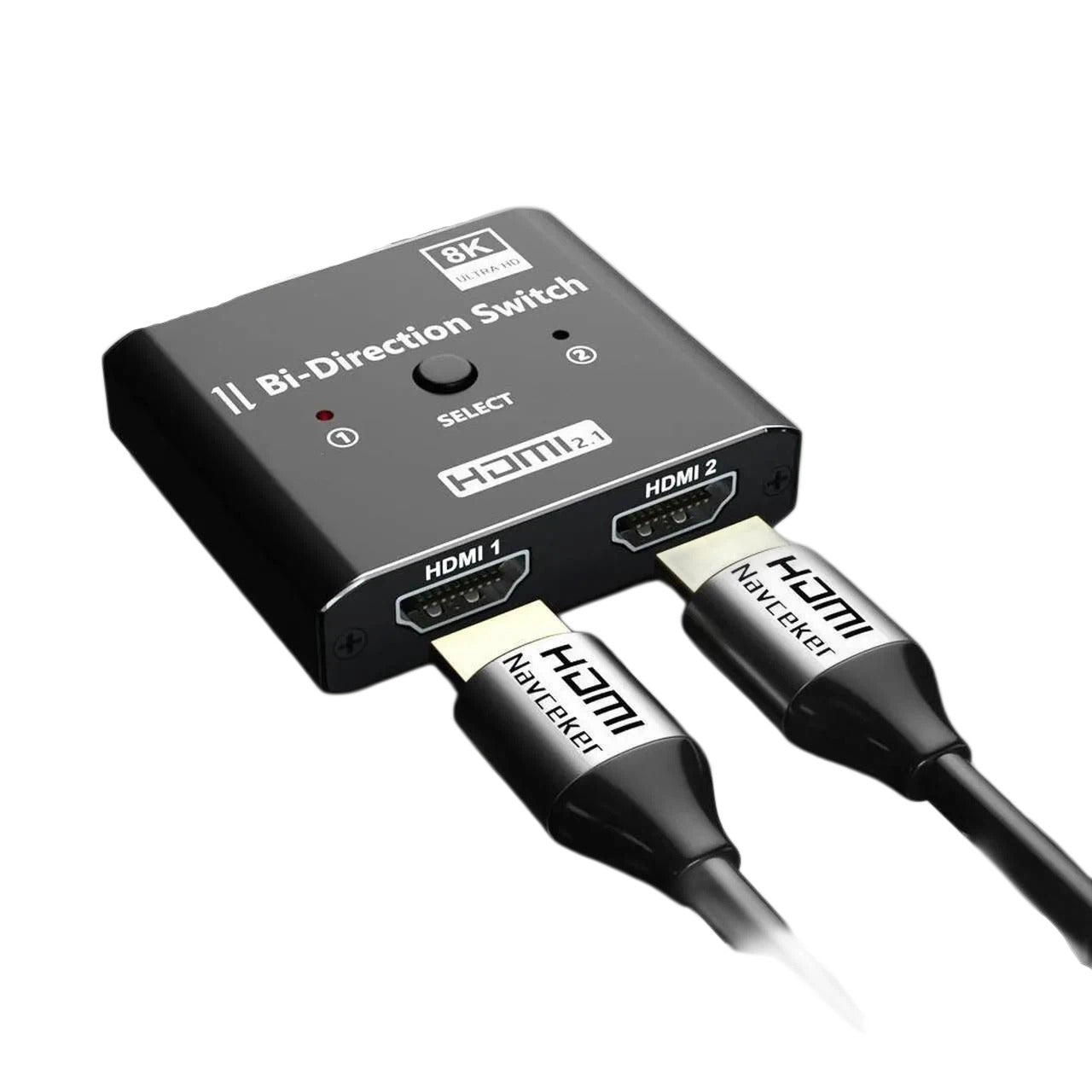 HDMI 2.0b Bi-Directional Switch Splitter 2-in-1-Out/1-in-2-Out, 4K 60Hz 18Gbps, with HDMI Cable, HDCP 2.2, HDR10