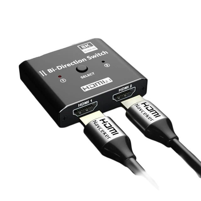 HDMI 2.0b Bi-Directional Switch Splitter 2-in-1-Out/1-in-2-Out, 4K 60Hz 18Gbps, with HDMI Cable, HDCP 2.2, HDR10