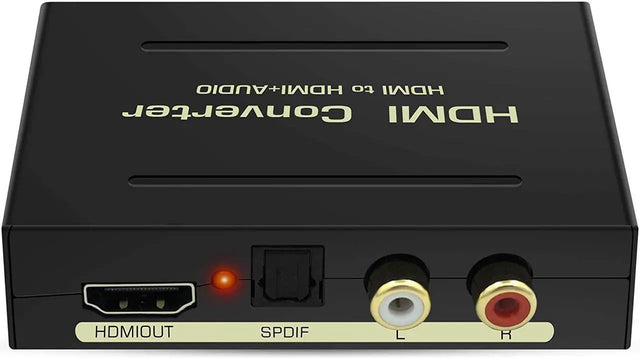 HDMI 2.0 4x2 Switch with Audio Extractor, 4K@60Hz, ARC, HDR, HDCP 2.2, Optical/Coaxial/3.5mm/SPDIF Out, Remote Control, Dolby Audio