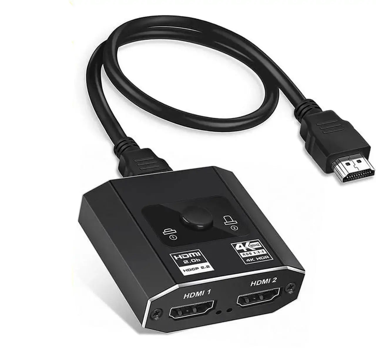 HDMI 2.0 Switch 3x1 - 4K 60Hz HDMI Selector Box with HDR10, HDCP 2.2, 18Gbps, 3D Support, Includes 3.9 ft HDMI Cable