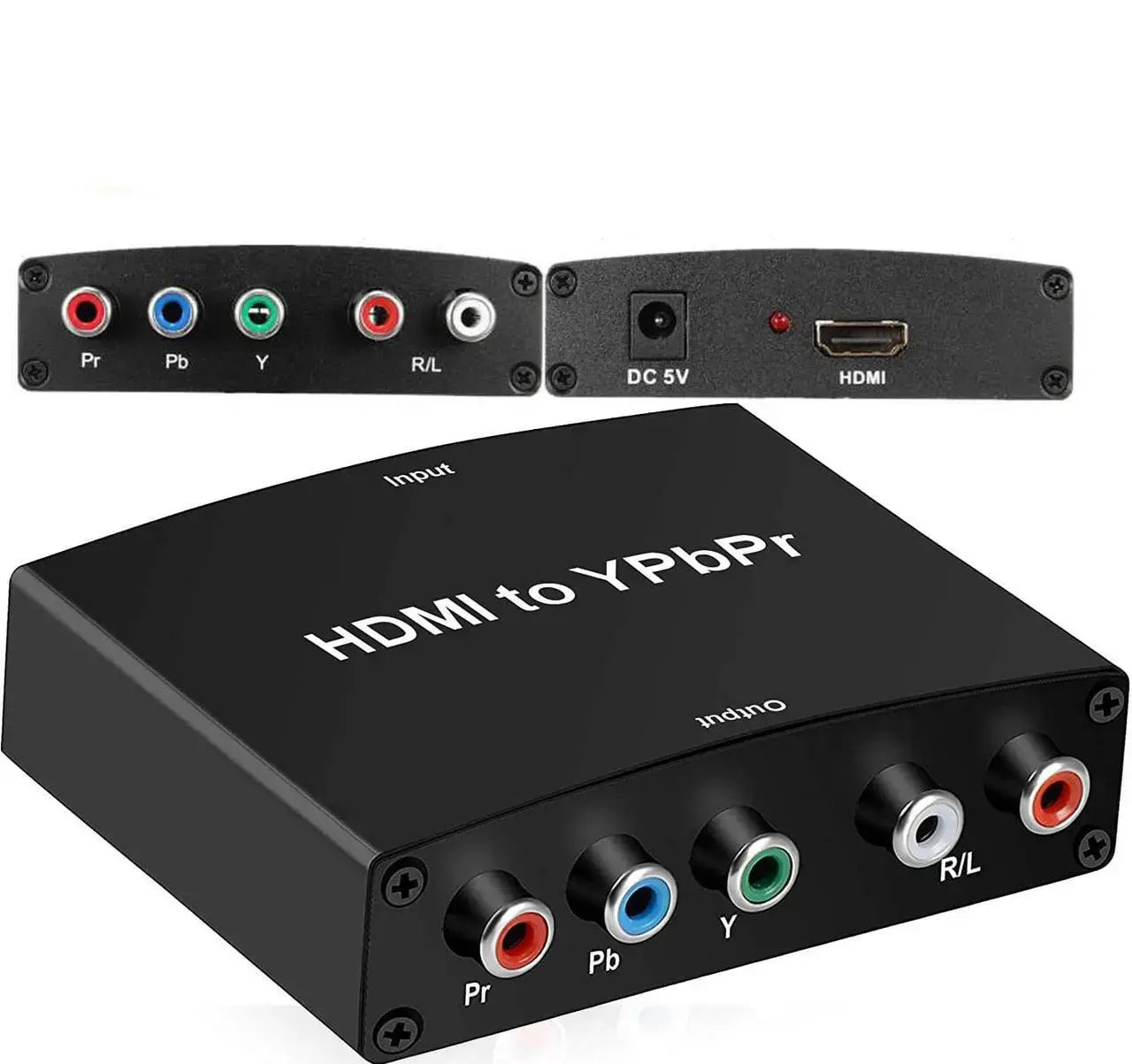 HDMI to Component YPbPr 5 RCA Converter Adapter with R/L Audio