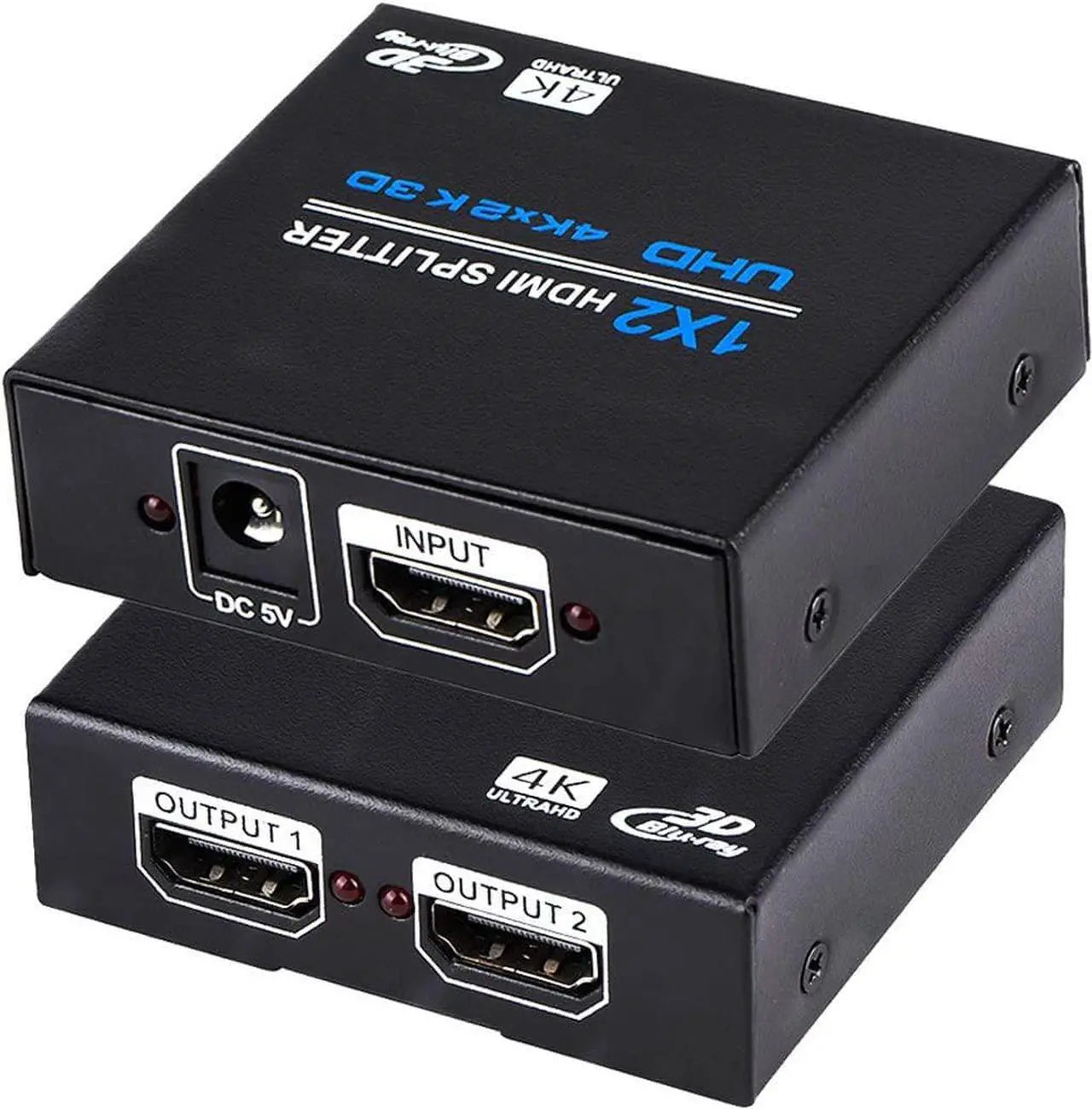 HDMI Splitter 1 in 2 Out, 4K 3D 1080P, HDMI Switch