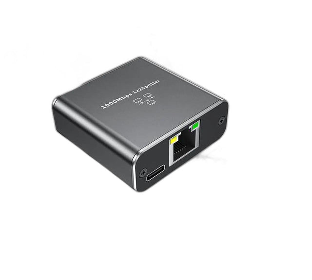 RJ45 Female to Female Ethernet Splitter Adapter, 1 to 2 LAN Network Connector