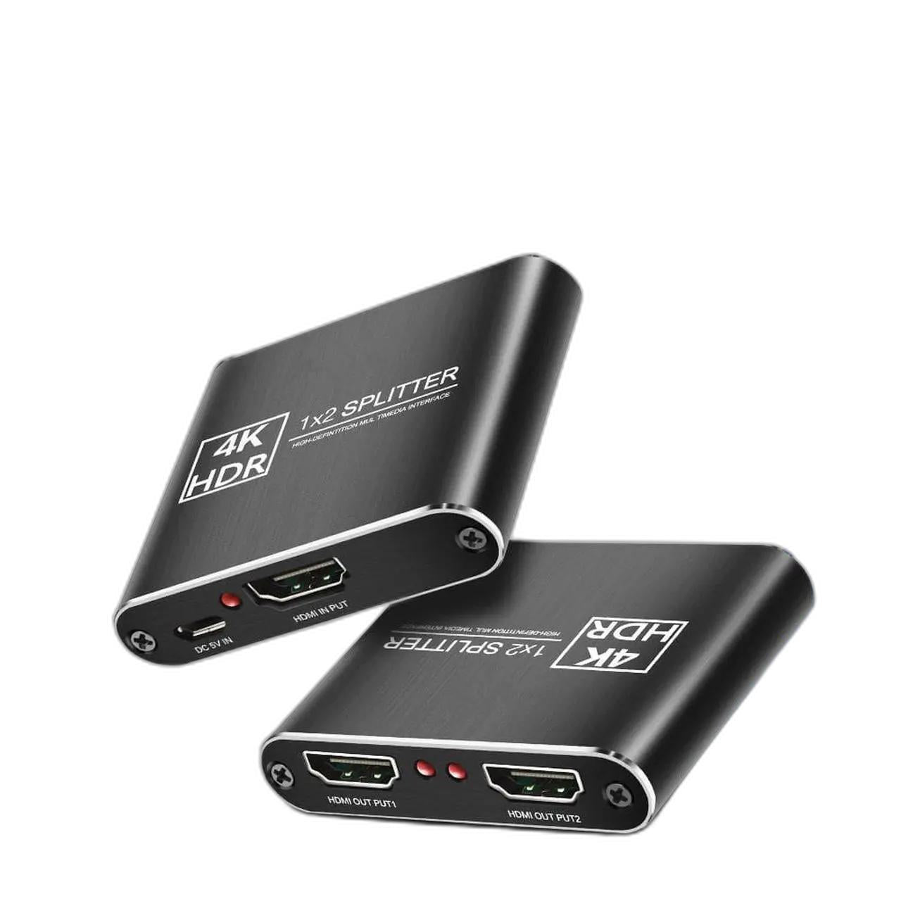 HDMI Audio Extractor and Video Splitter, HDMI to HDMI with Optical Toslink SPDIF and RCA Stereo Output, 4K 30Hz, 1080p 3D