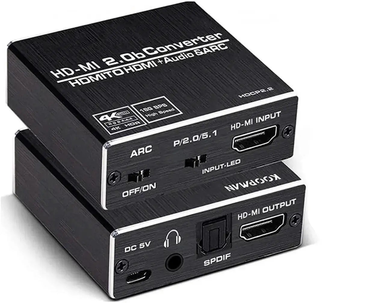 HDMI Audio Extractor 4K@60Hz with Optical Toslink SPDIF and 3.5mm Output