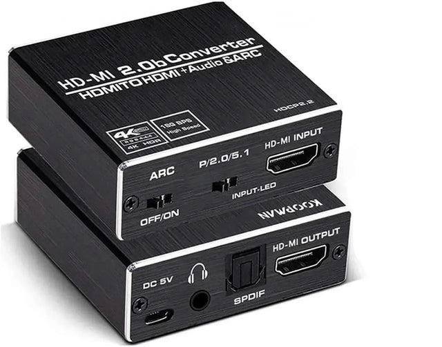 HDMI Audio Extractor 4K@60Hz with Optical Toslink SPDIF and 3.5mm Output