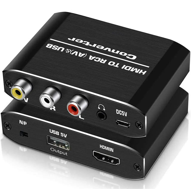 VGA to HDMI Active Converter Adapter with USB Power Cable and 3.5mm Audio, Full HD 1080P, for PC, Laptop, Monitor, Projector, HDTV