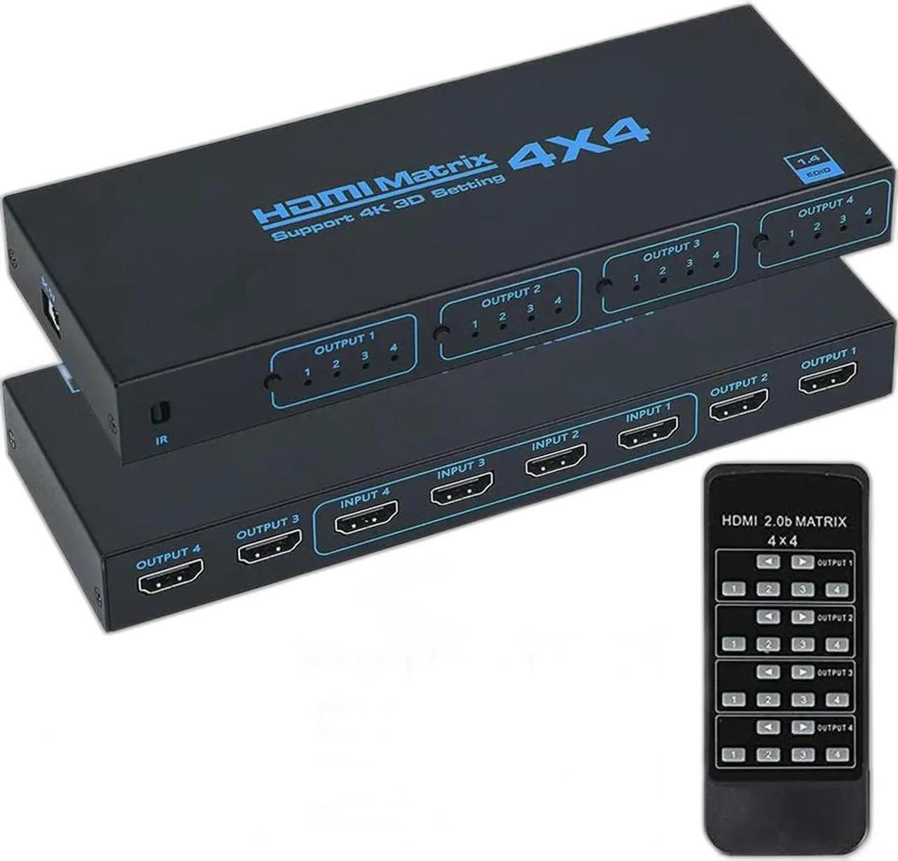 4K 60Hz HDMI Audio Extractor Splitter, HDMI to HDMI with Optical Toslink SPDIF, 3.5mm Jack, Coaxial, 7.1 Channel Audio Output