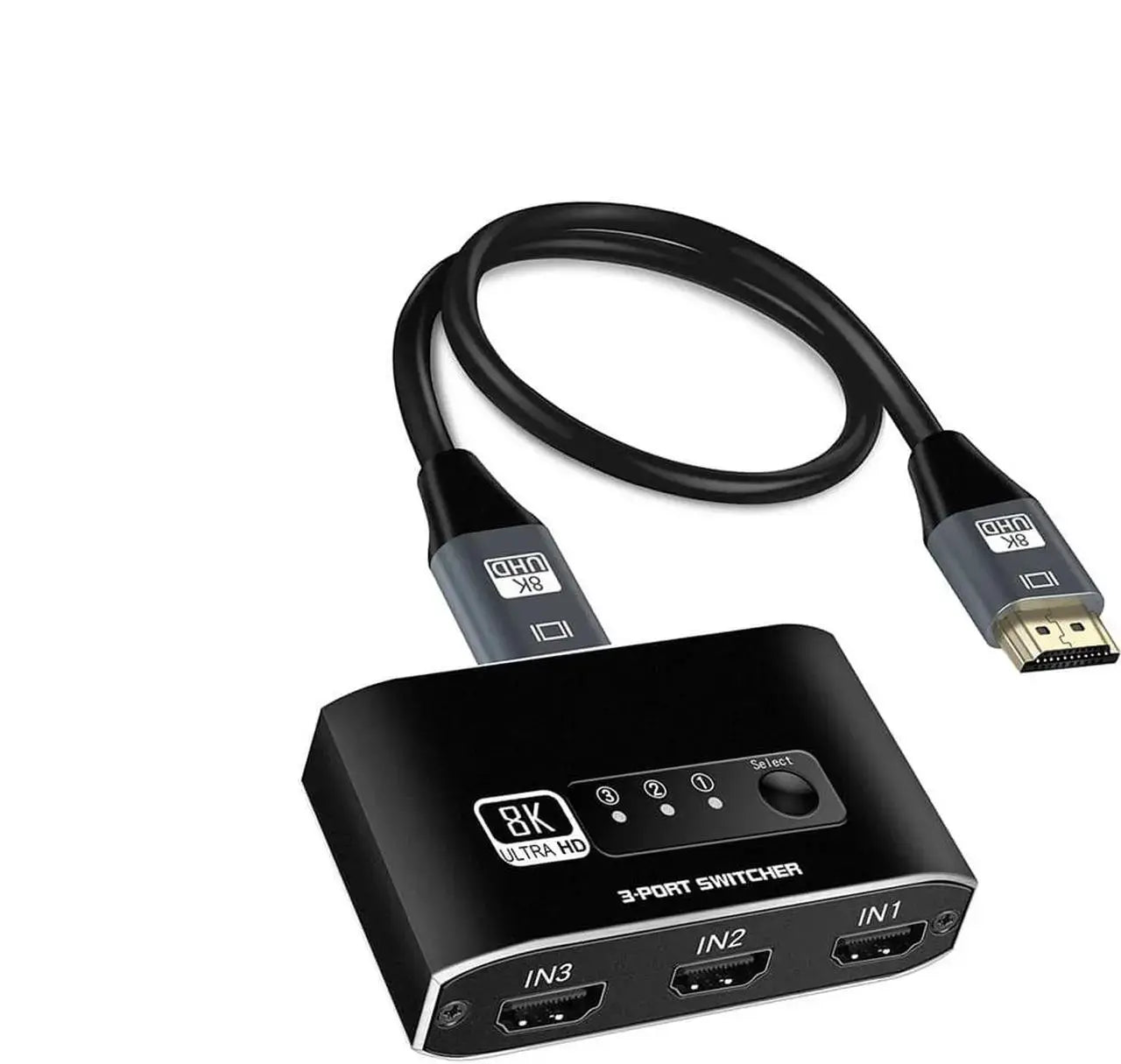 HDMI 9x1 Multiviewer Switch with IR Remote, 4K Full HD Seamless Switcher, 10 Display Modes for Cameras and Consoles
