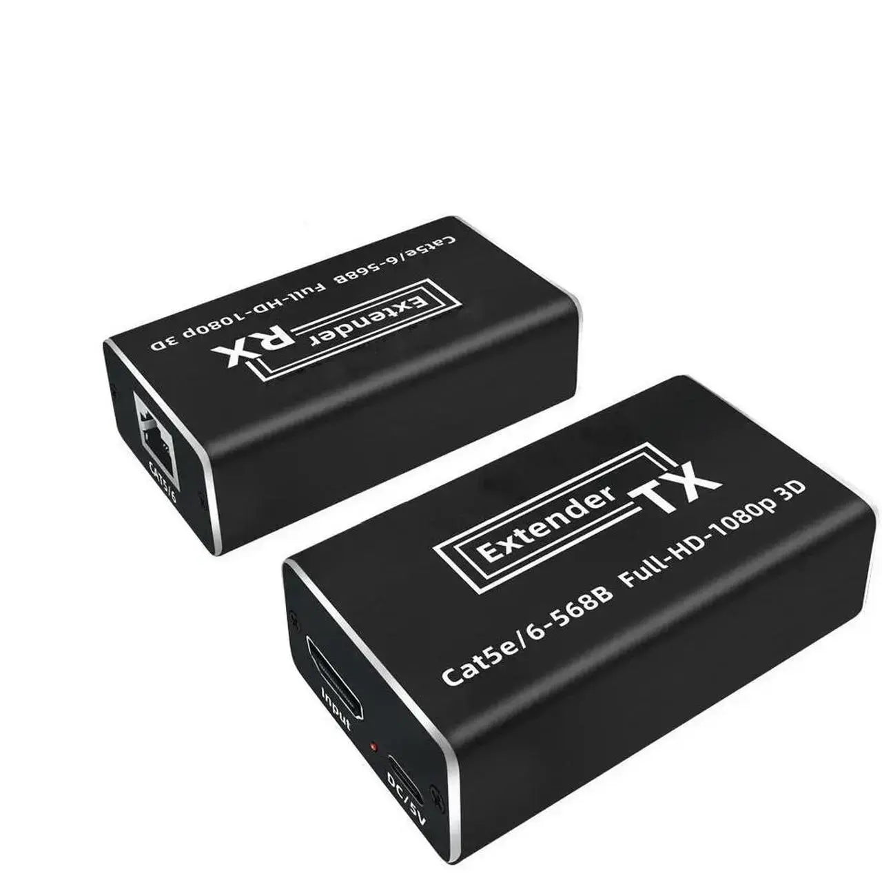 HDMI over Cat5e/6 Extender Kit with POC, 1080P@60Hz, Up to 196ft/60m