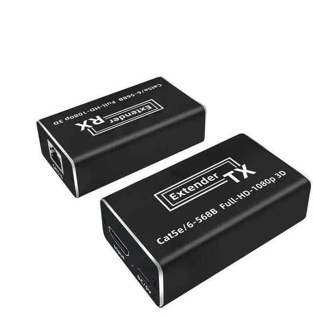 HDMI over Cat5e/6 Extender Kit with POC, 1080P@60Hz, Up to 196ft/60m