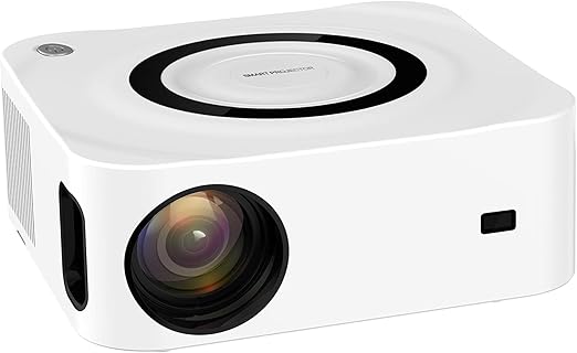 Native 1080p Wireless Bluetooth TCT LCD Home Theatre Android Projector - Preowned White