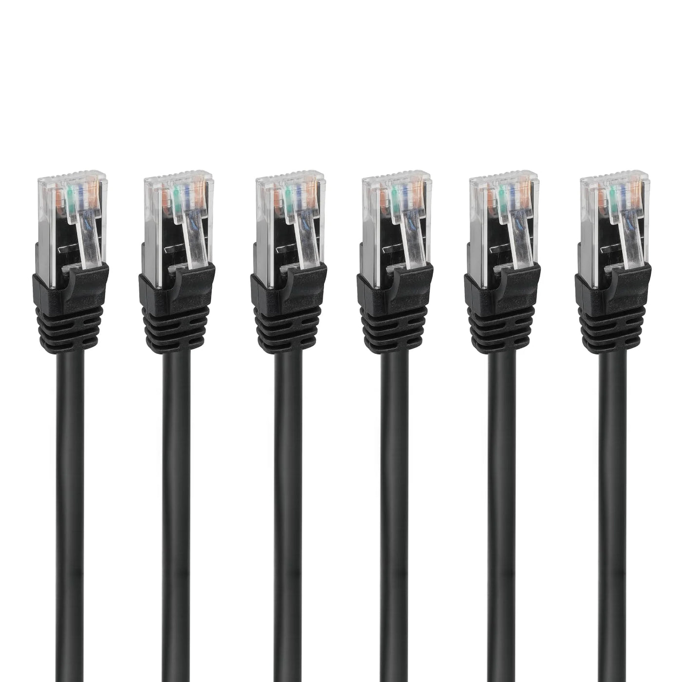6-Pack Cat6 Ethernet Cable, Gigabit LAN RJ45 Copper