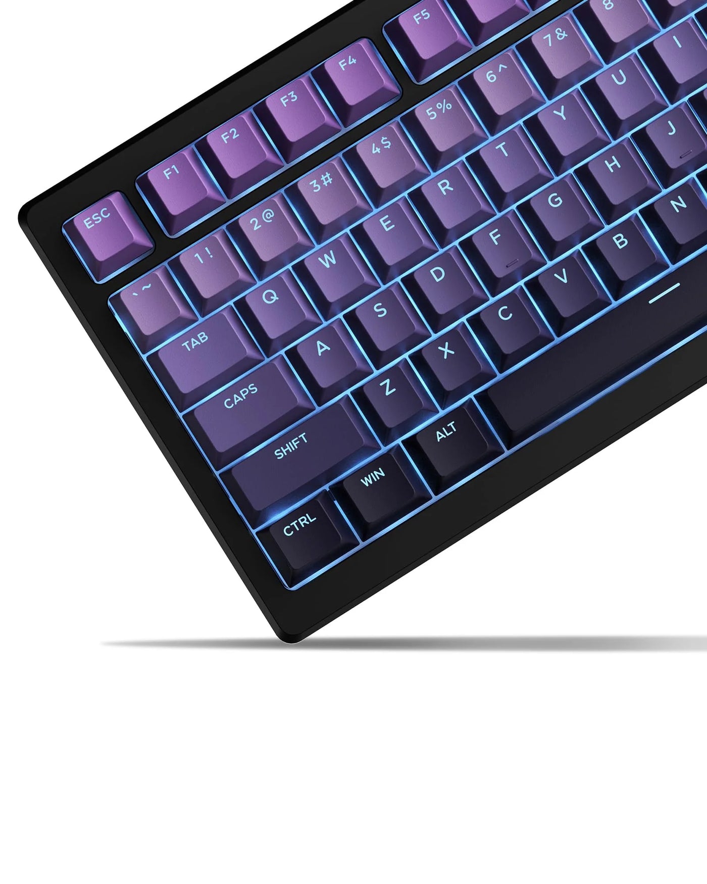 PBT Keycaps Compatible with 60% 75% 100% Mechanical Keyboard OEM Profile Purple DEMO
